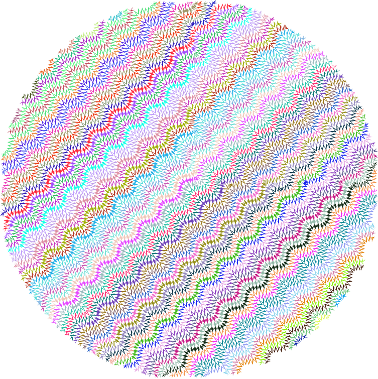 Zig Zag Circle No Background