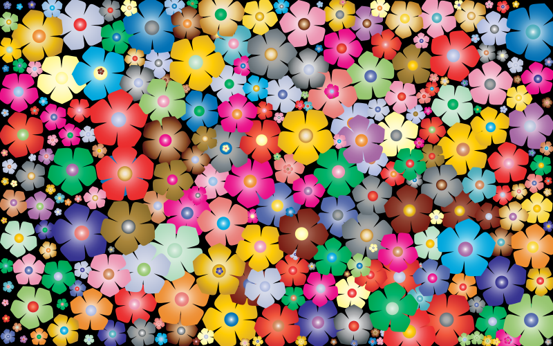 Simple Floral Background 2 - Openclipart