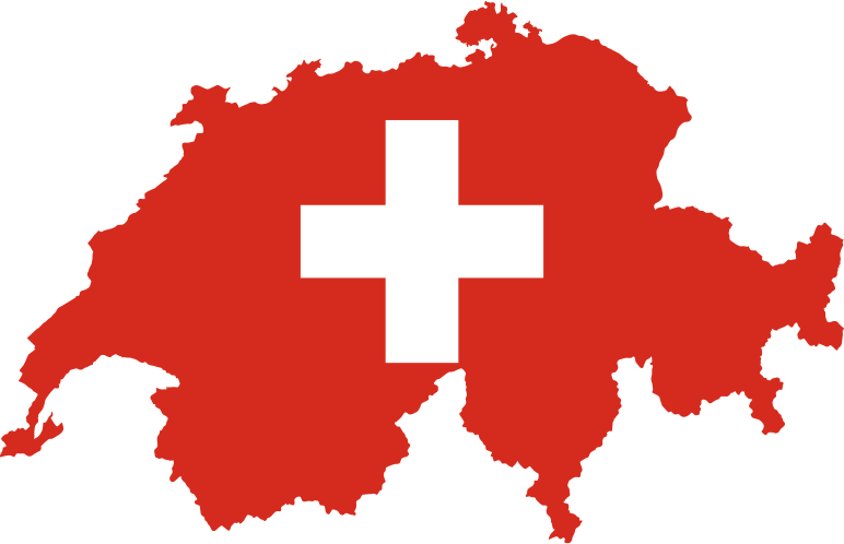 Switzerland Map Flag