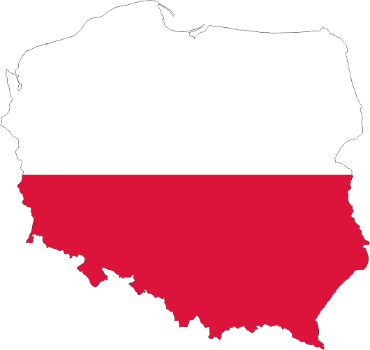 Poland Map Flag