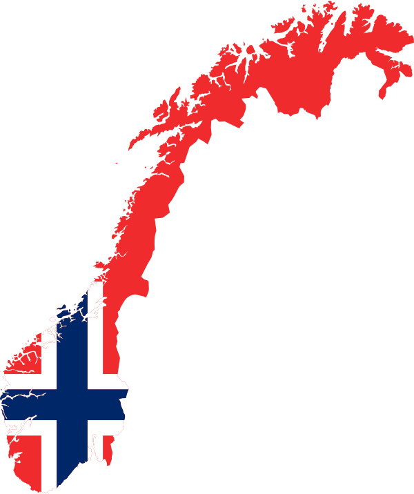 Norway Map Flag