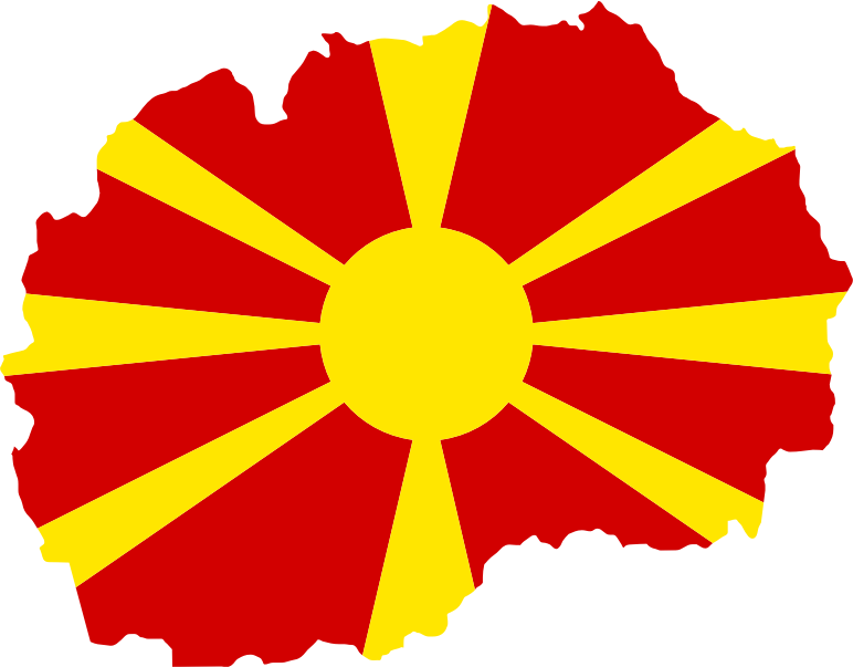 Macedonia Map Flag