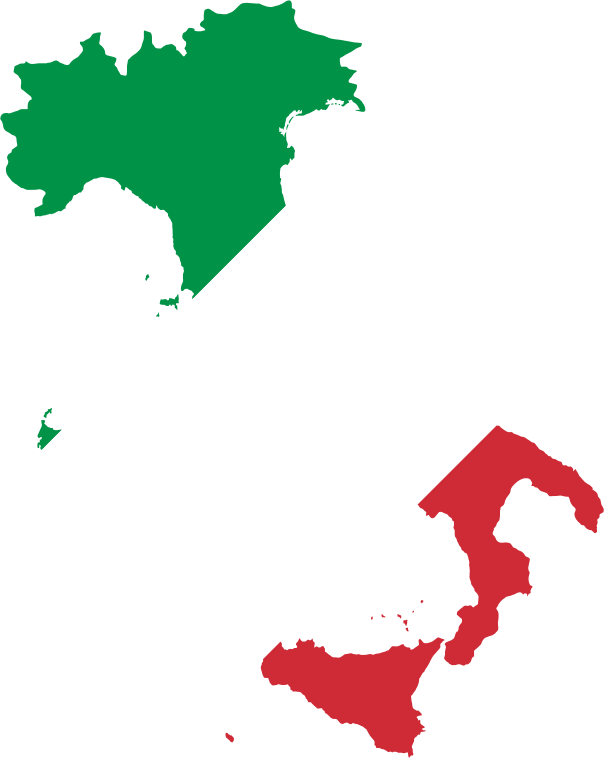 Italy Map Flag