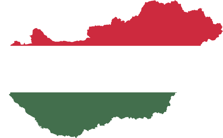 Hungary Map Flag