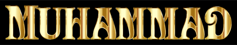 Gold Muhammad Typography