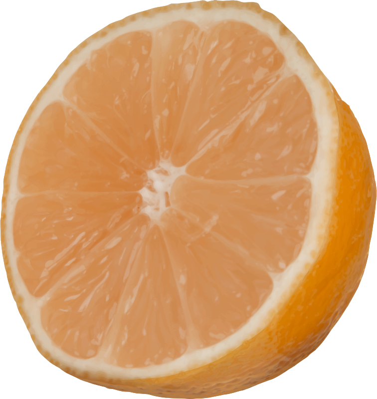 Cut orange