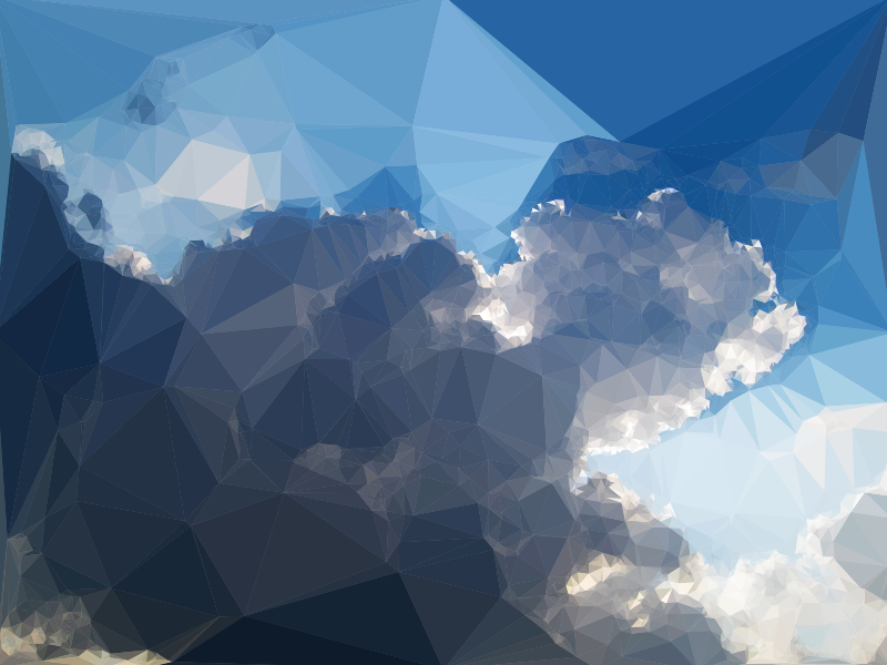 Low Poly Cloudscape 2