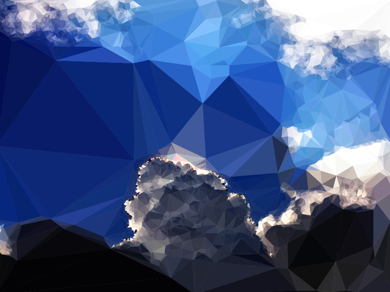 Low Poly Cloudscape 3