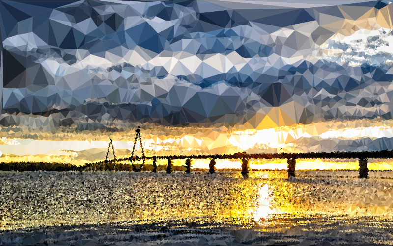 Low Poly Denmark Baltic Sea Bridge