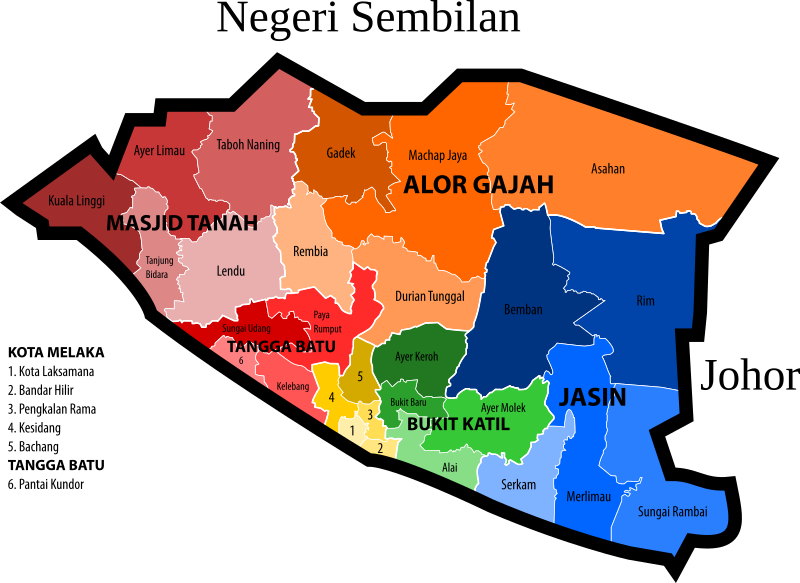 Malacca new electoral map