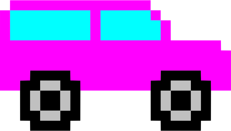 Pixel art car 3