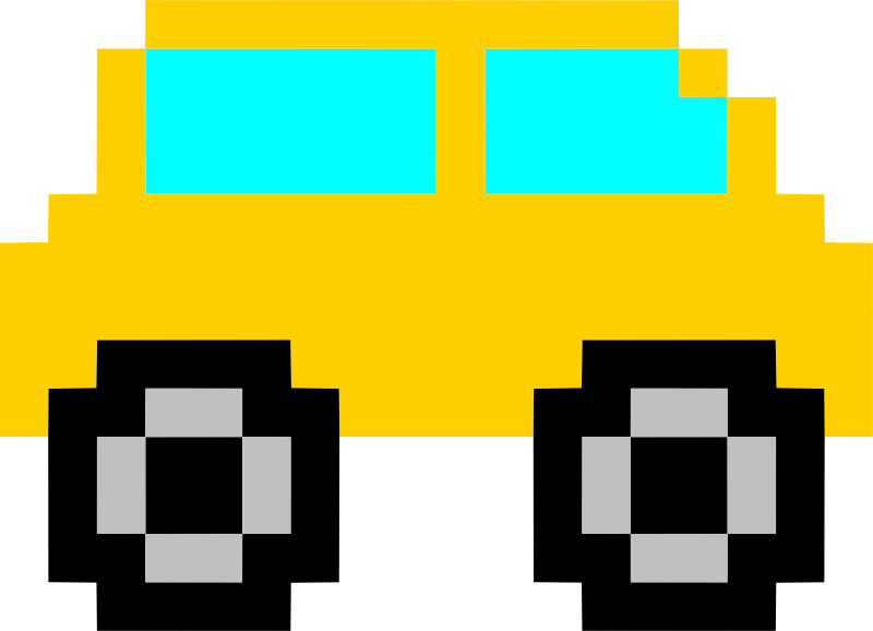 Pixel art car 4 - Openclipart