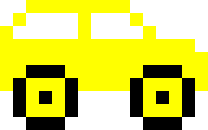 Pixel art car 8