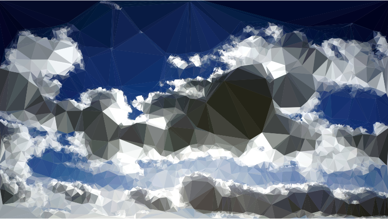 Low Poly Blue Sky 12