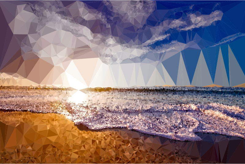 Low Poly Beach Shore