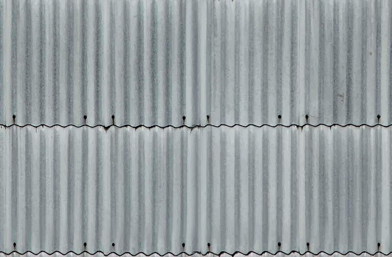 Corrugated asbestos