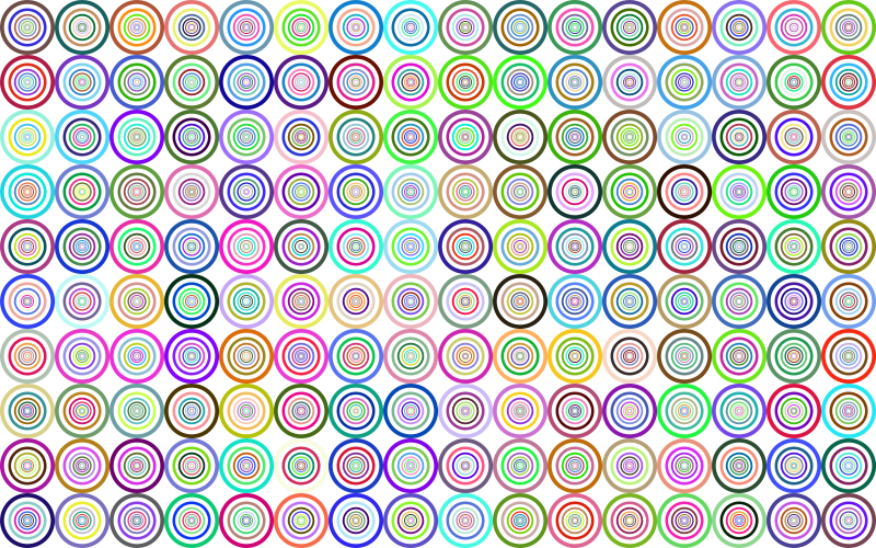 Prismatic Groovy Concentric Background No Black