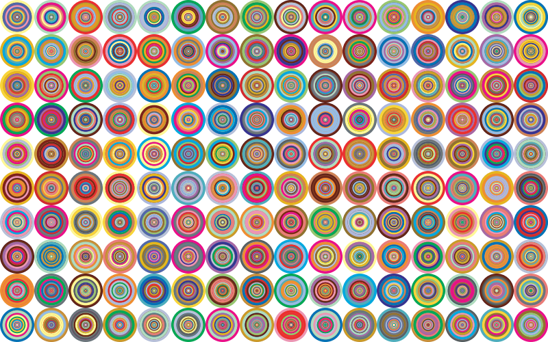 Prismatic Groovy Concentric Background 2 No Black