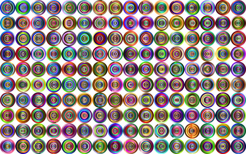 Prismatic Groovy Concentric Background 4 No Black