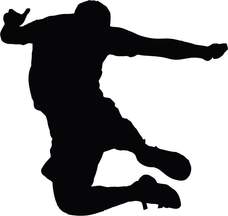 Jumping Man Silhouette 3