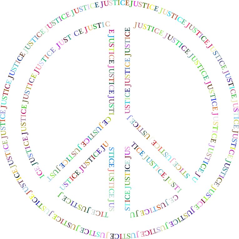 Prismatic Justice Peace Symbol No Background