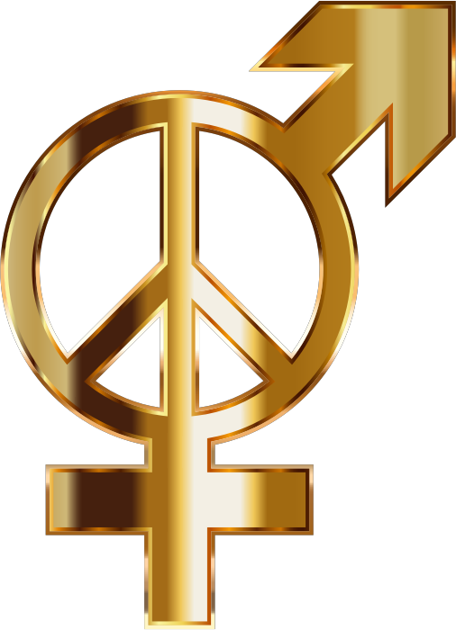 Gold Gender Peace No Background
