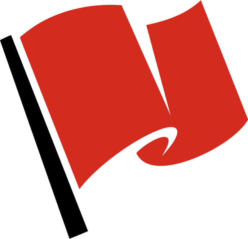 Hirnlichtspiele's red flag vectorized