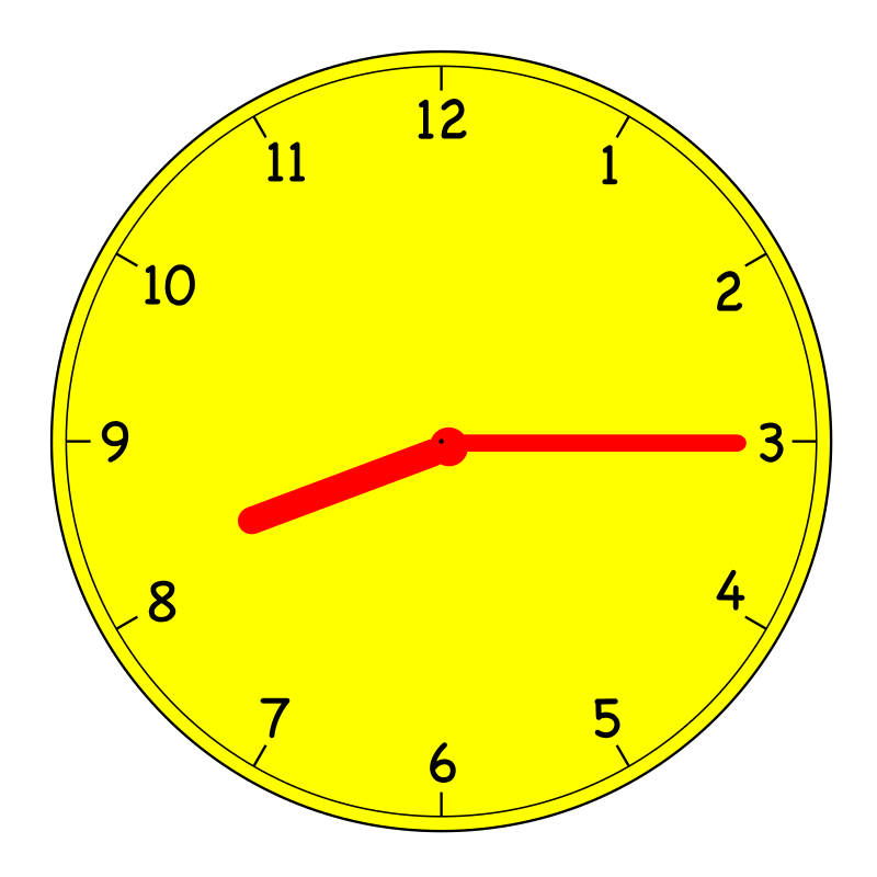Clock 8:15