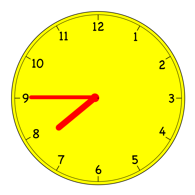 Clock 7:45