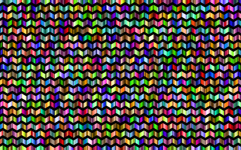 Prismatic Chevrons Pattern 6 With Background