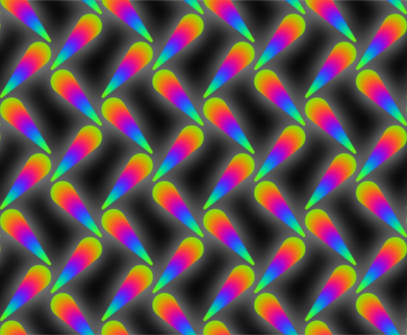 Colourful pattern 2 (black background)