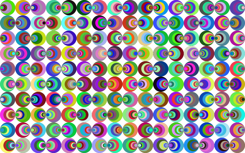 Retro Circles Background No Black