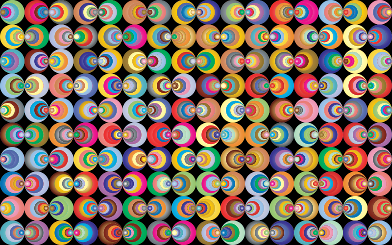 Retro Circles Background 2