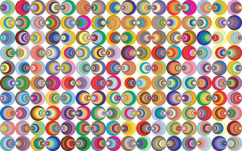 Retro Circles Background 2 No Black