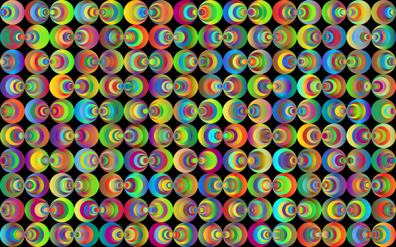 Retro Circles Background 3