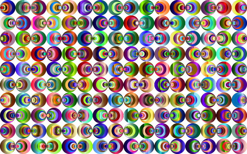 Retro Circles Background 5 No Black