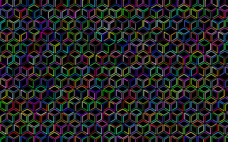 Prismatic Isometric Cube Extra Pattern