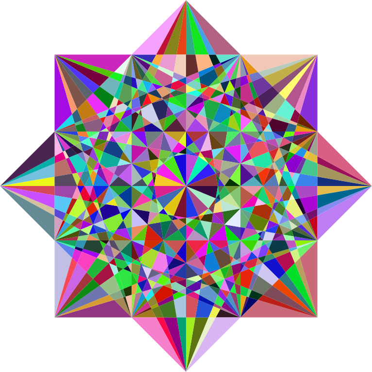 Prismatic Geometric Star