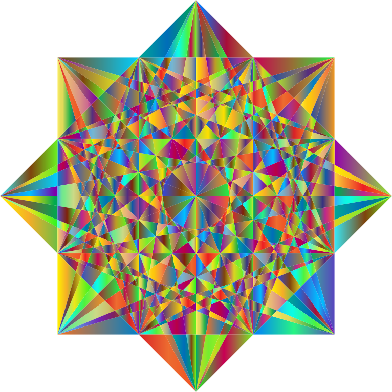 Prismatic Geometric Star 2