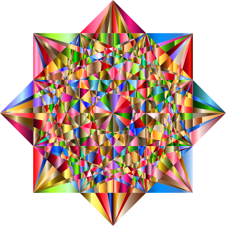 Prismatic Geometric Star 3