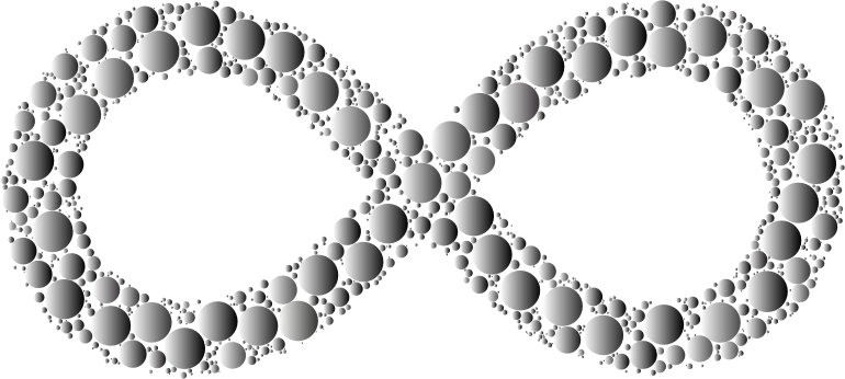 Prismatic Infinity Symbol Circles 4