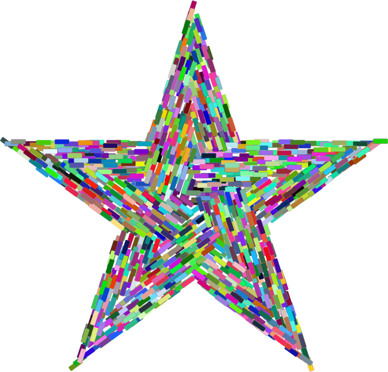 Prismatic Rectangular Star - Openclipart