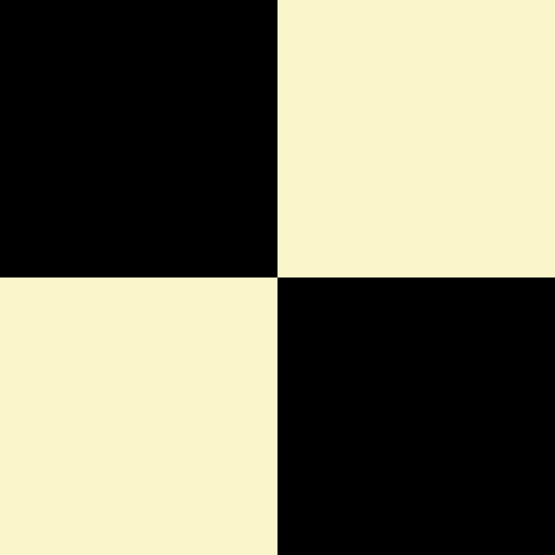 Black & yellow checker pattern