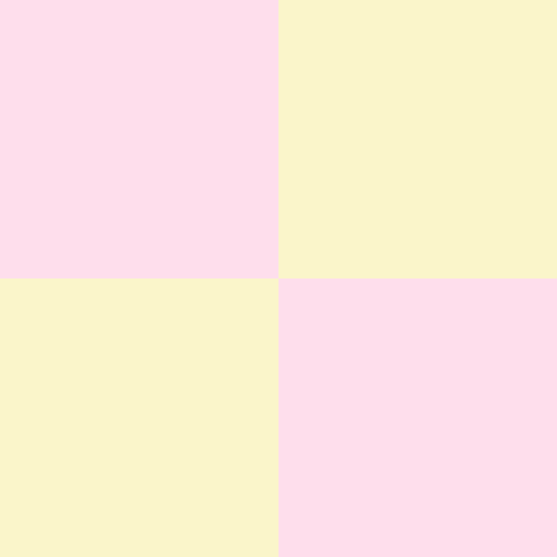 Yellow & pink checker pattern