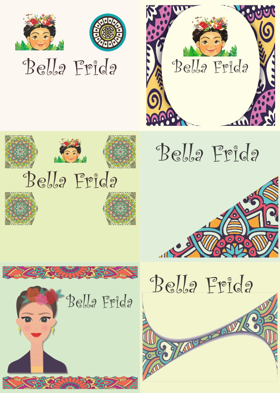 Tarjetas Frida Kahlo serie 01