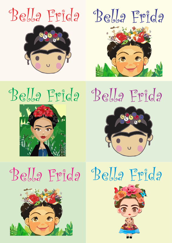 Tarjetas Frida Kahlo serie 03