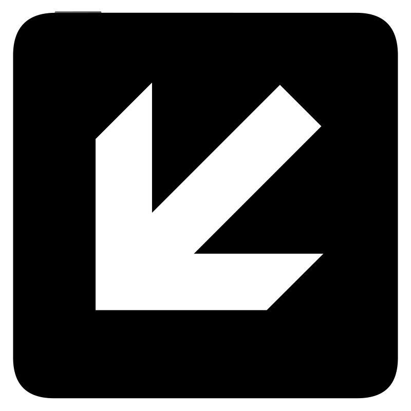 aiga left and down arrow