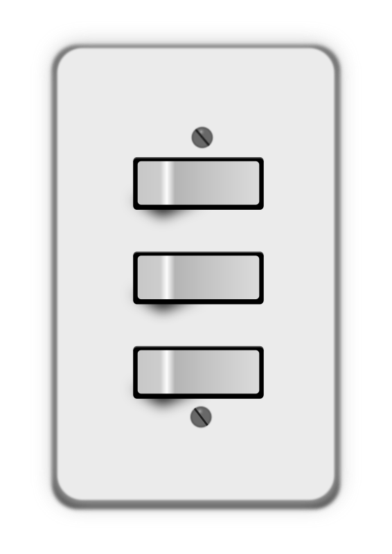 Light switch 3 switches (all on)