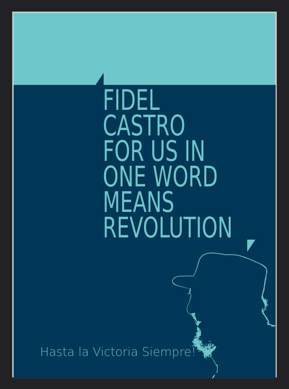 fidel-castro-for-us-in-one-word-means-revolution-openclipart