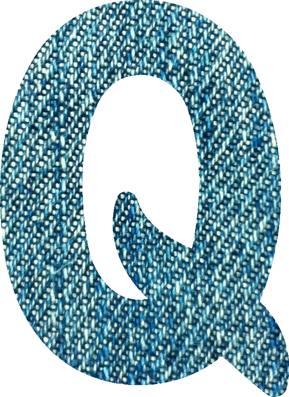 Denim alphabet, Q